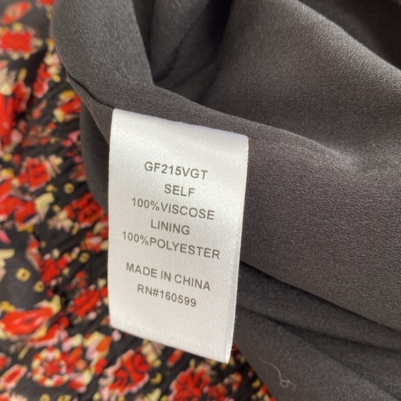 Gilner Farrar Andra stained glass print side slit maxi skirt medium - Picture 7 of 8